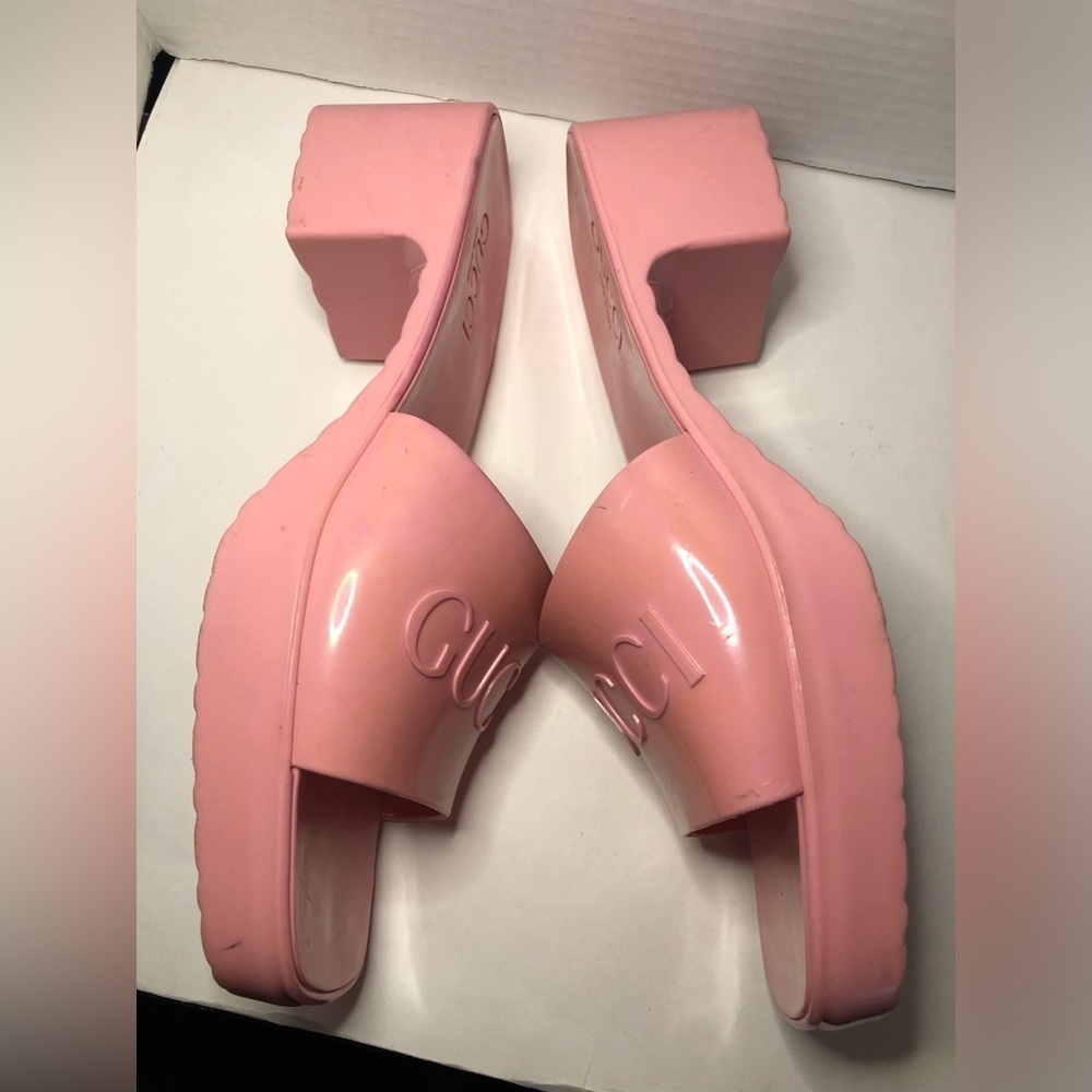 Gucci Wild Rose Pink Women's Slide Sandals size 39 US9 - Picture 9 of 17